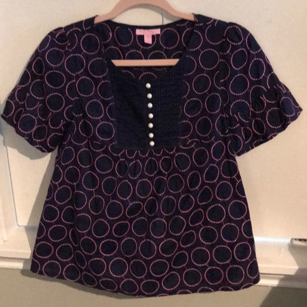 Lilly Pulitzer EUC blouse sz 2